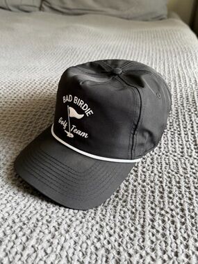 Bad Birdie Black and White Golf Team Cap
